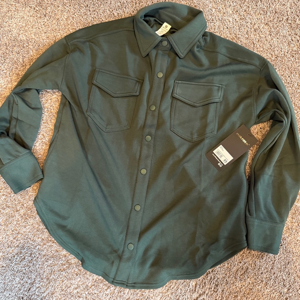 90 Degree by Reflex Softlite Scuba Morgan Shaket - Deep Forest Green - XS